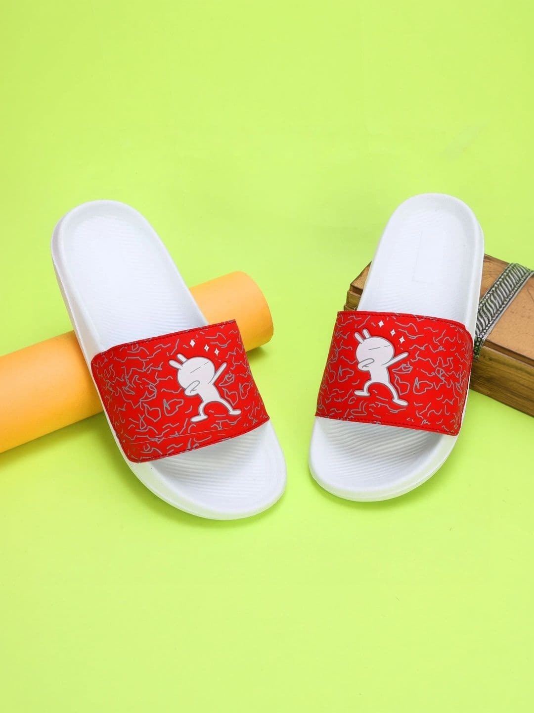 PERY PAO Men Printed Sliders - view 1