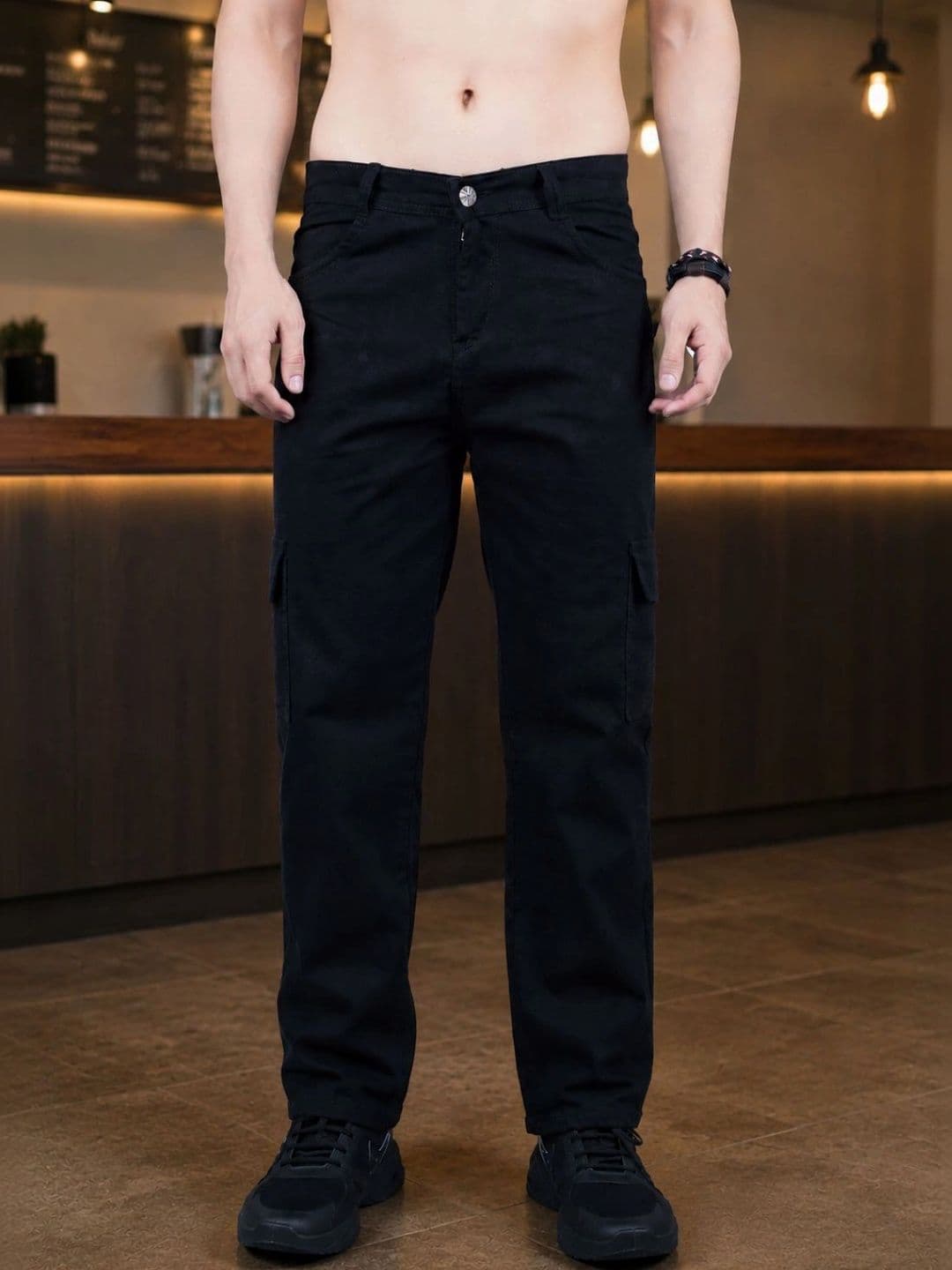 LINARIA Men Classic Relaxed Fit Mid-Rise Stretchable Jeans - view 1