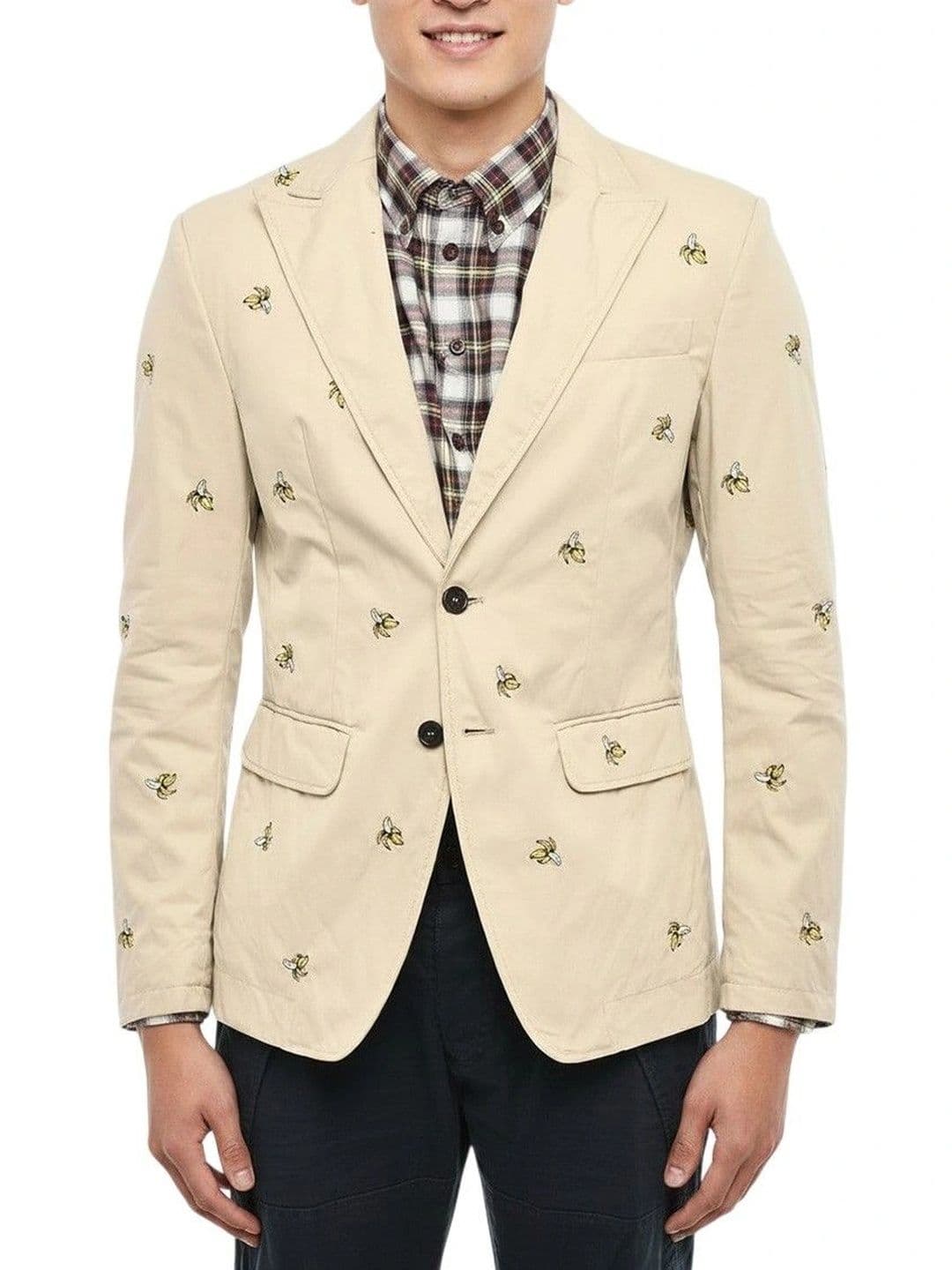 Dsquared2 Beige Peaked Lapel Jacket - view 1
