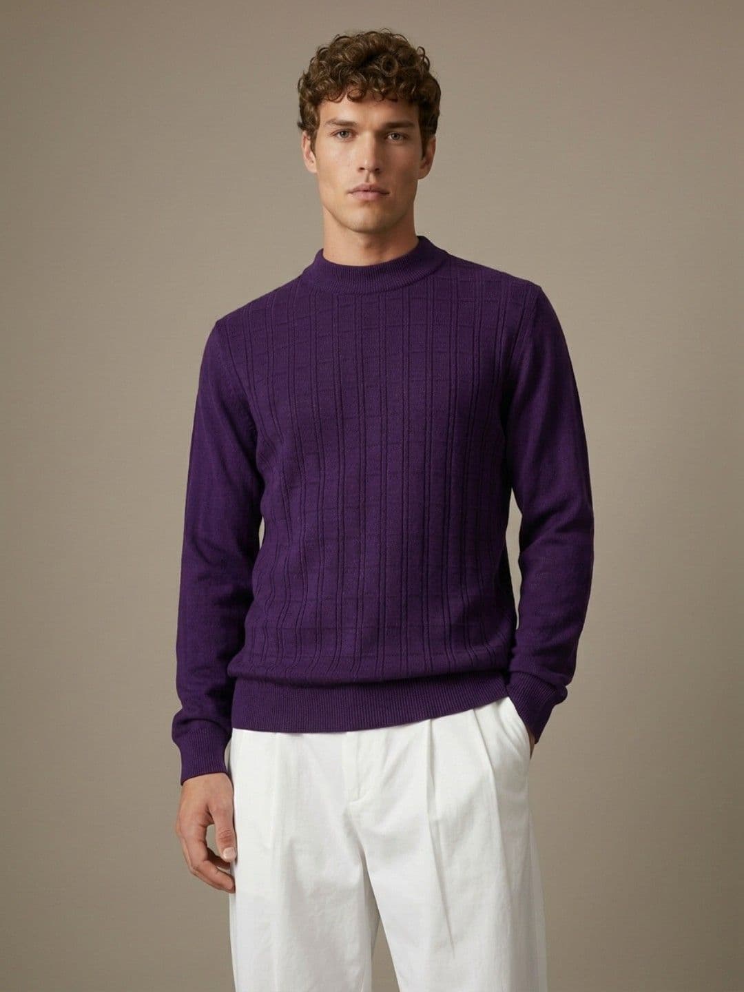 glitchez Self-Design Pullover Sweater - view 1