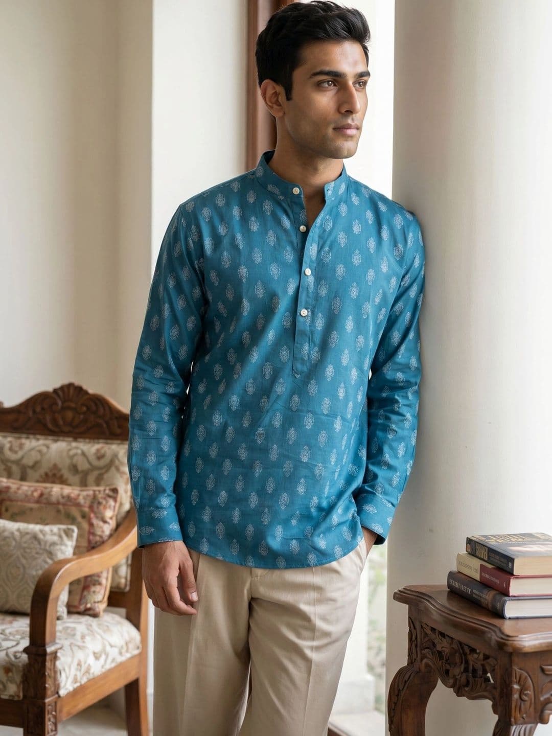 Jompers Men Ethnic Motifs Printed Kurta - view 1