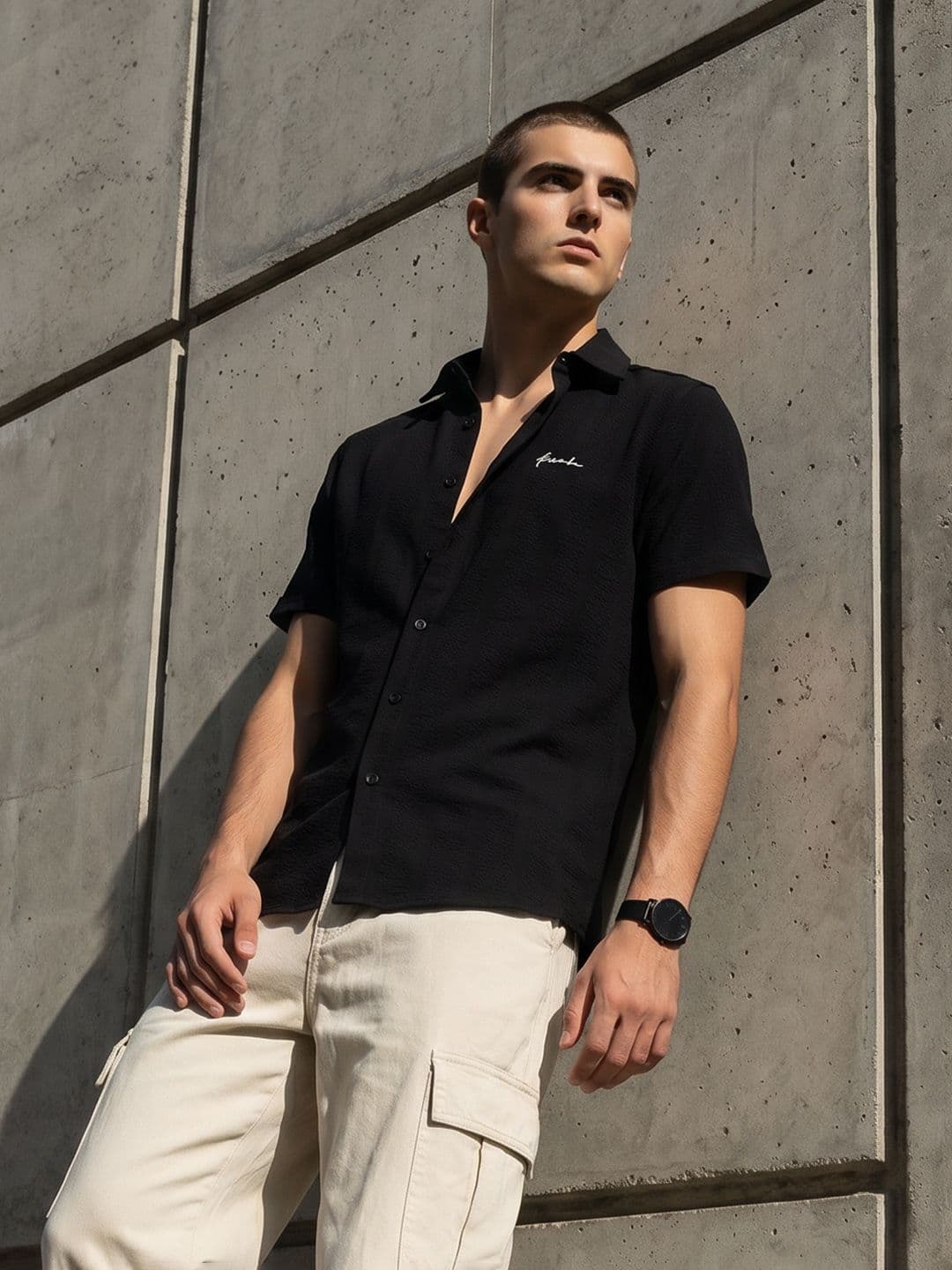 FCUK Spread Collar Casual Shirt - view 1