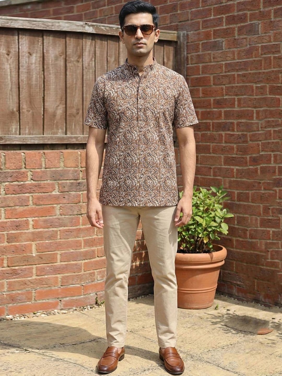 House of Pataudi Men Ethnic Motifs Printed Indie Prints Kurta - view 1