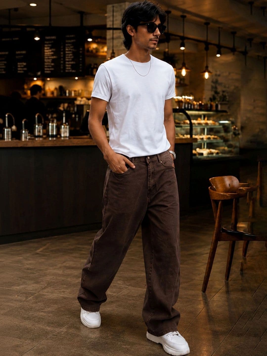 LINARIA Men Classic Relaxed Fit Mid-Rise Stretchable Jeans - view 1