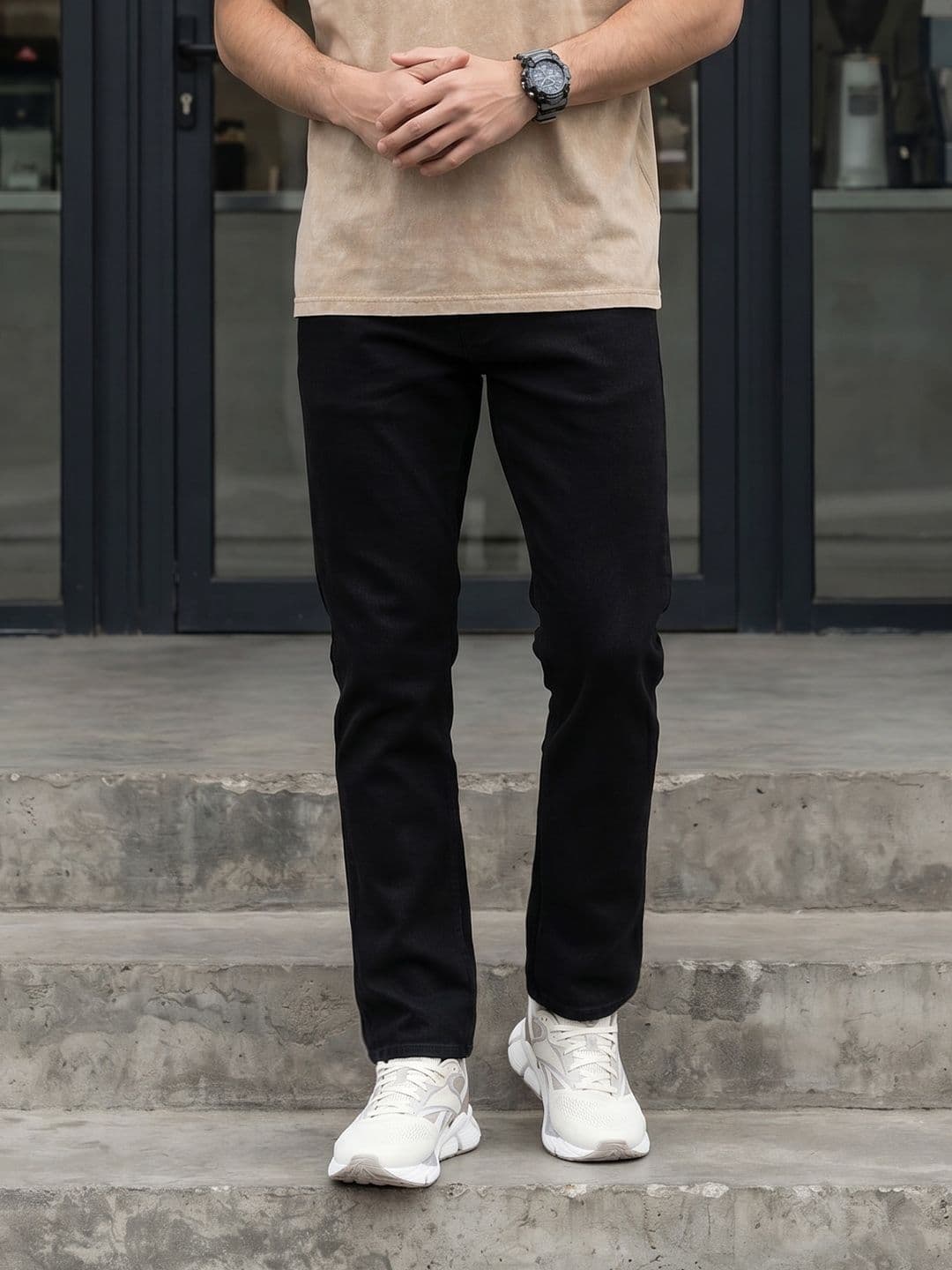 FCUK Men Bootcut Stretchable Jeans - view 1