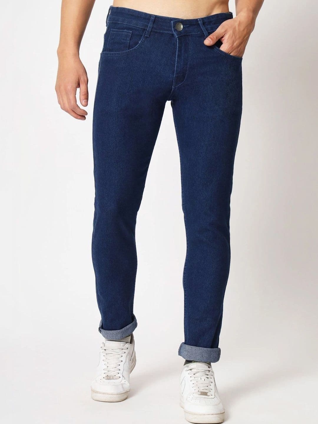 R.Code by The Roadster Life Co. Men Regular Fit Mid-Rise Stretchable Jeans - view 1