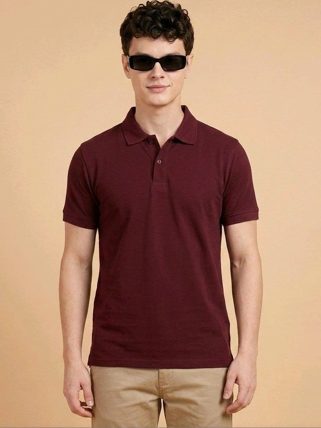 Roadster Men Polo Collar T-shirt - view 1