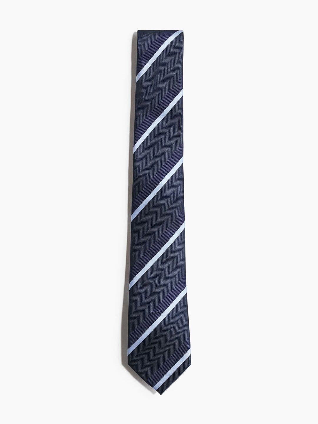H&M Men Striped Broad Tie - view 1