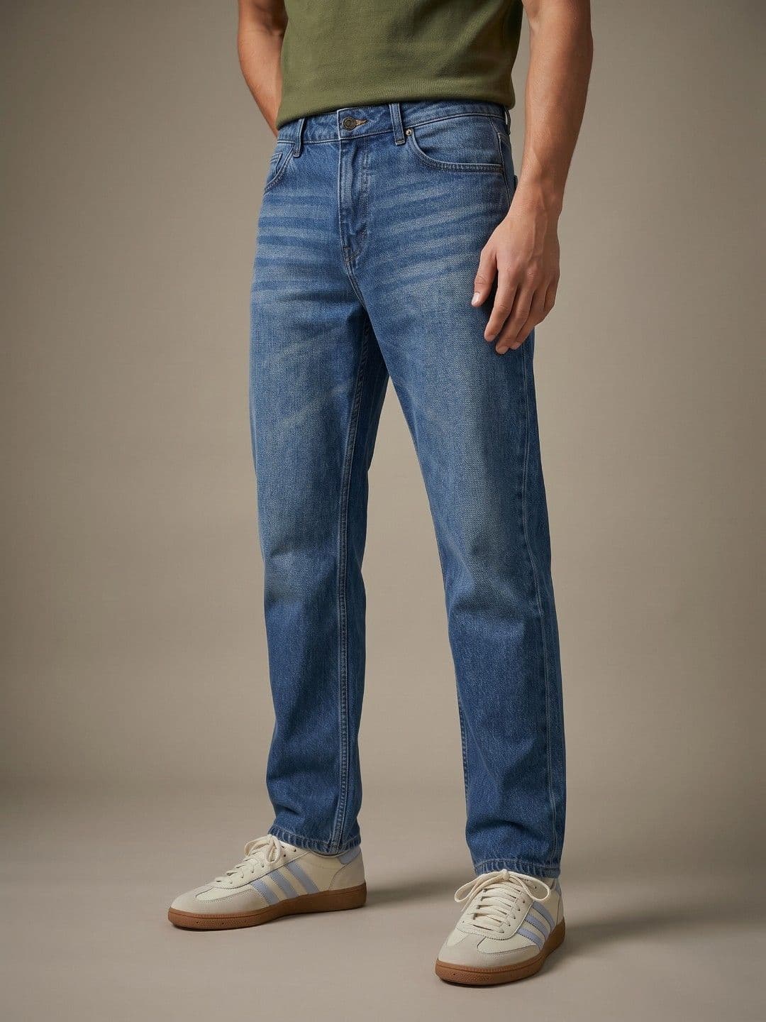 glitchez Men Straight Fit Light Fade Jeans - view 1