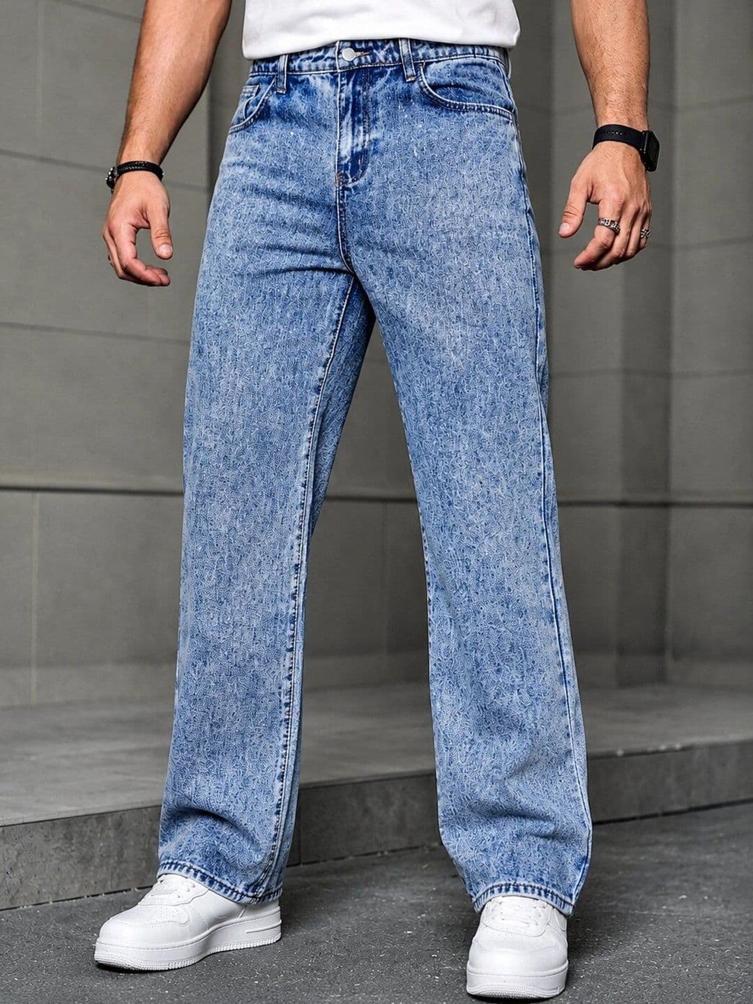 Encrypt Men Comfort Straight Fit Mid-Rise Jeans - view 1
