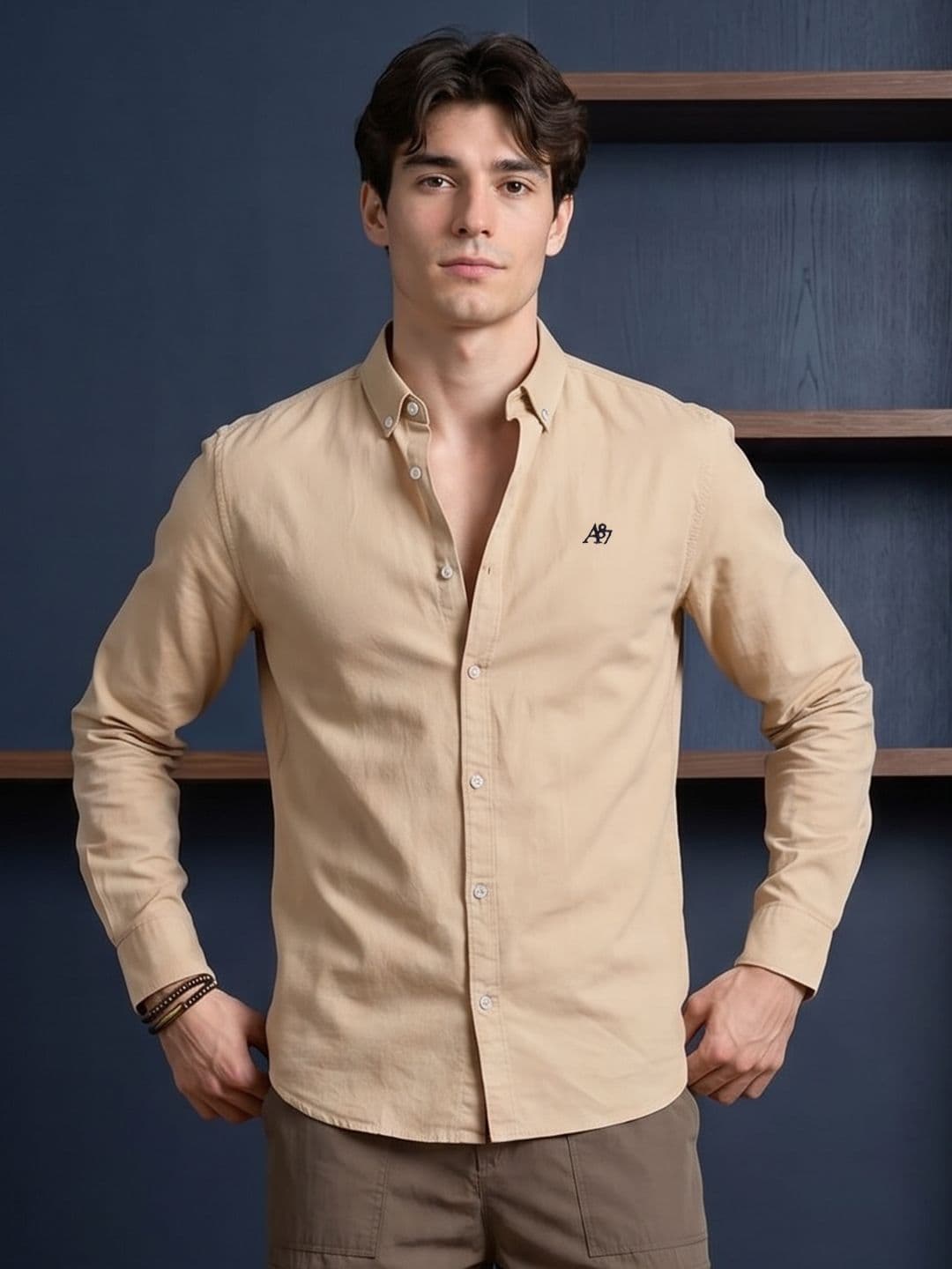 Aeropostale Button-Down Collar Pure Cotton Casual Shirt - view 1