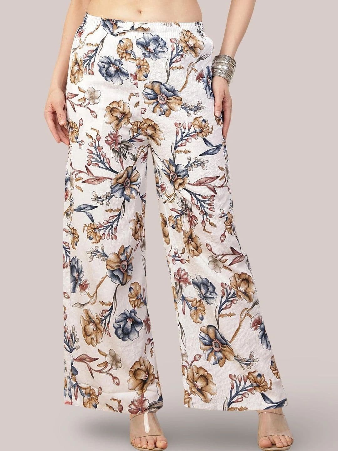 GRACIT Women Floral Printed Crepe Ethnic Palazzos - view 1