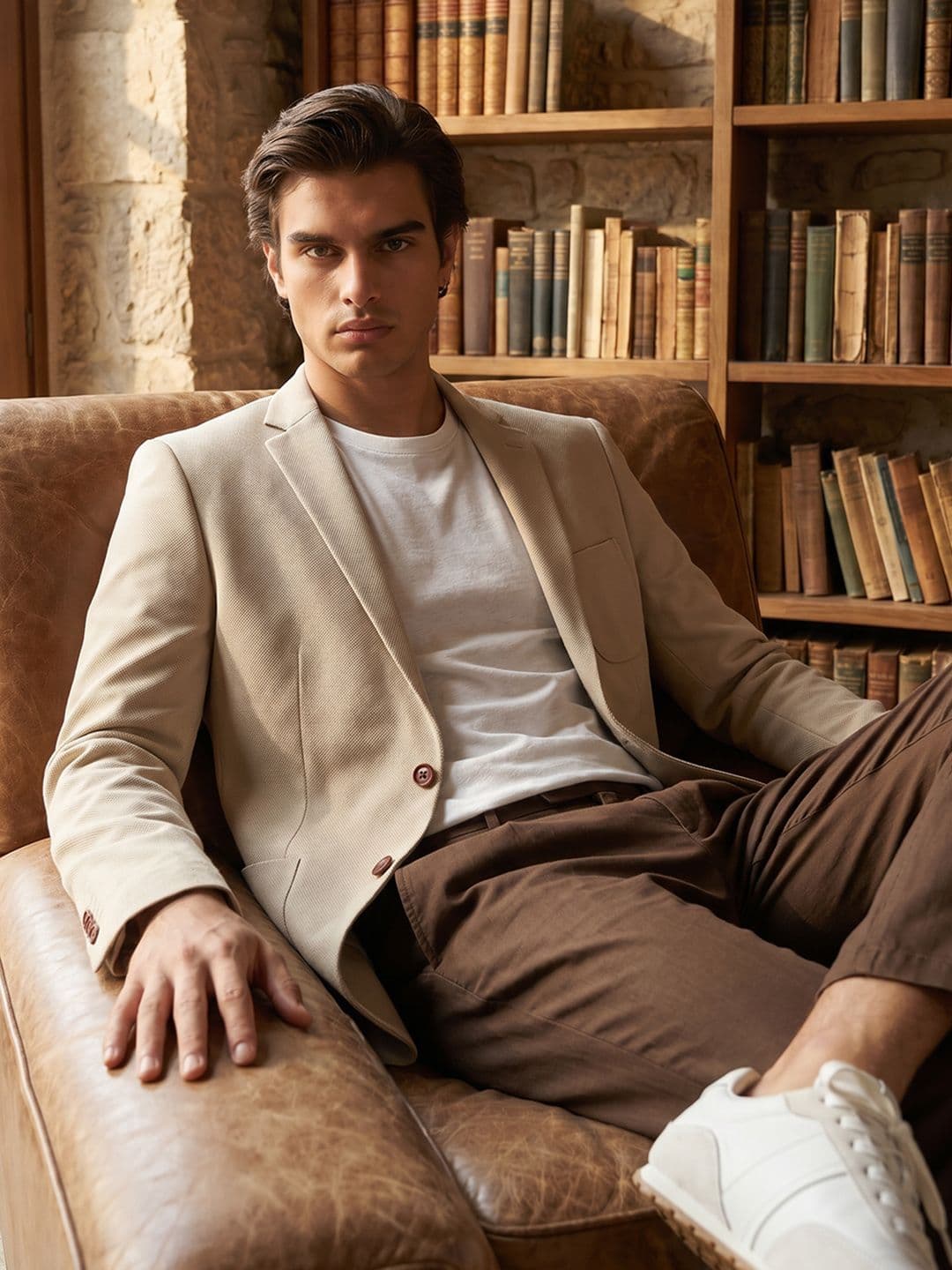 Mr Bowerbird Notched Lapel Single-Breasted Smart Casual Blazers - view 1