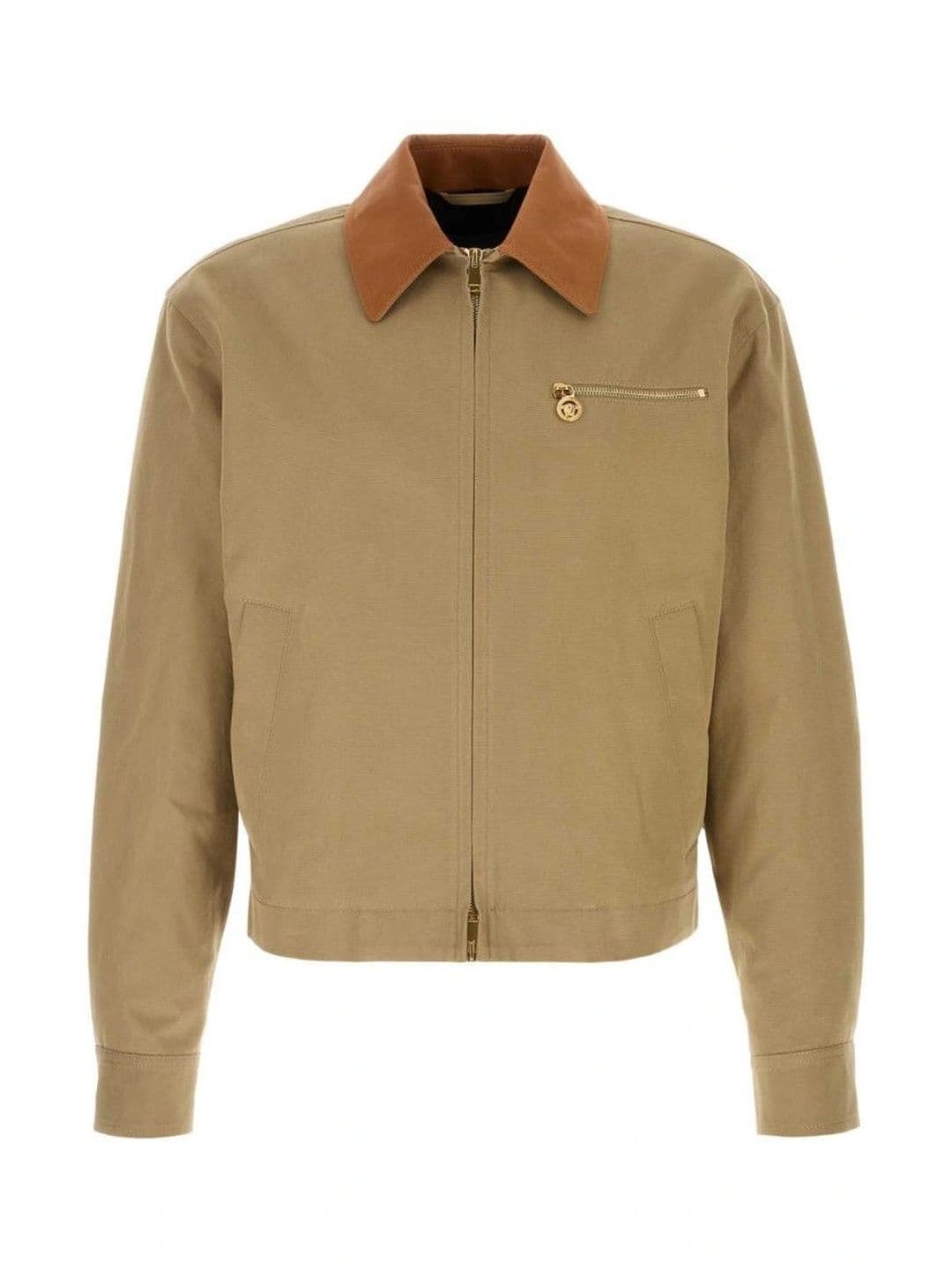 Versace Beige Shirt Collar Jacket - view 1