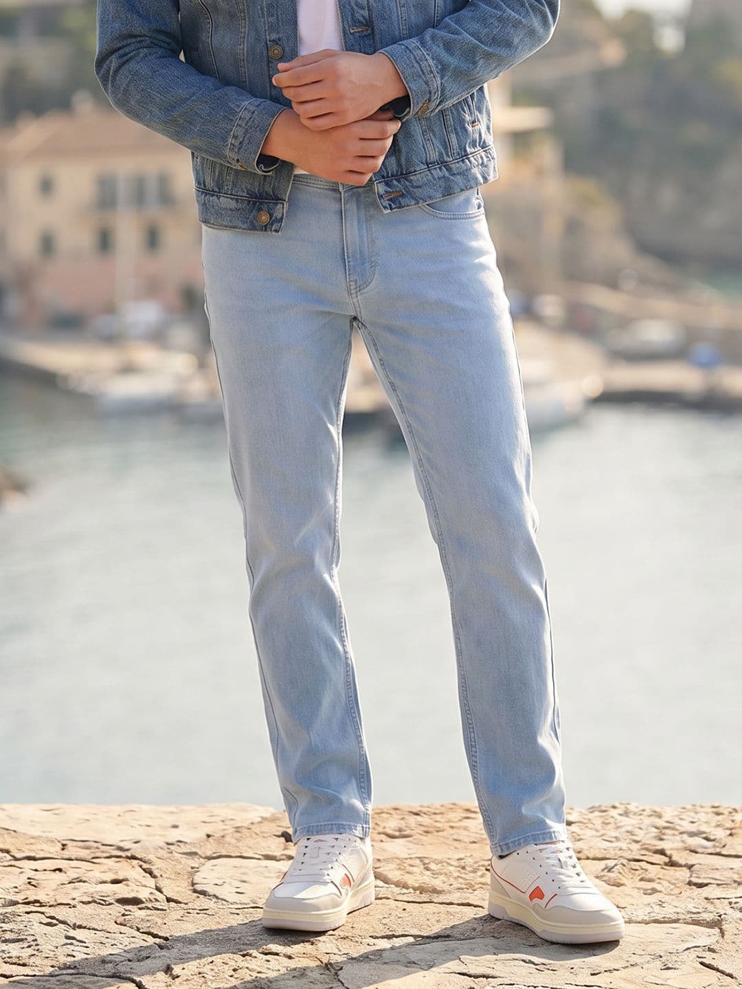 Mast & Harbour Men Slim Fit Stretchable Jeans - view 1