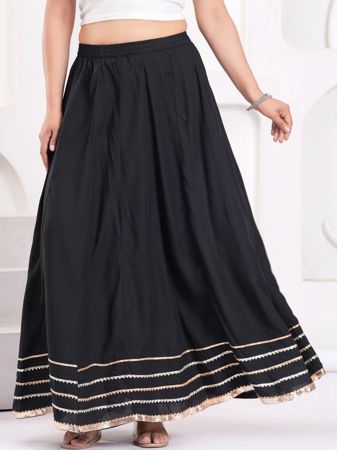Clothy N Wave Women Maxi Flared Skirt - view 1