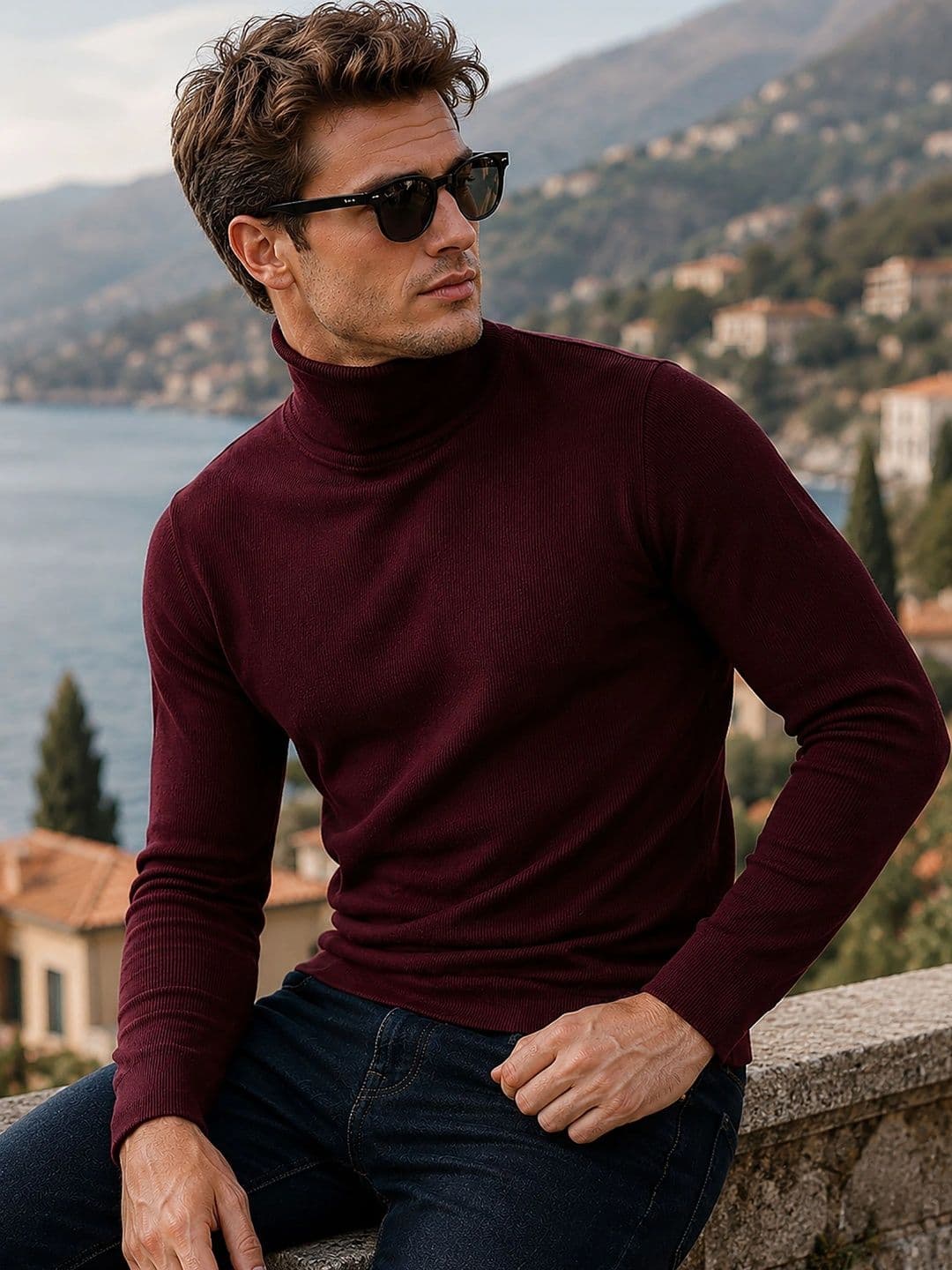 ATIGIANO Men Ribbed Pullover - view 1