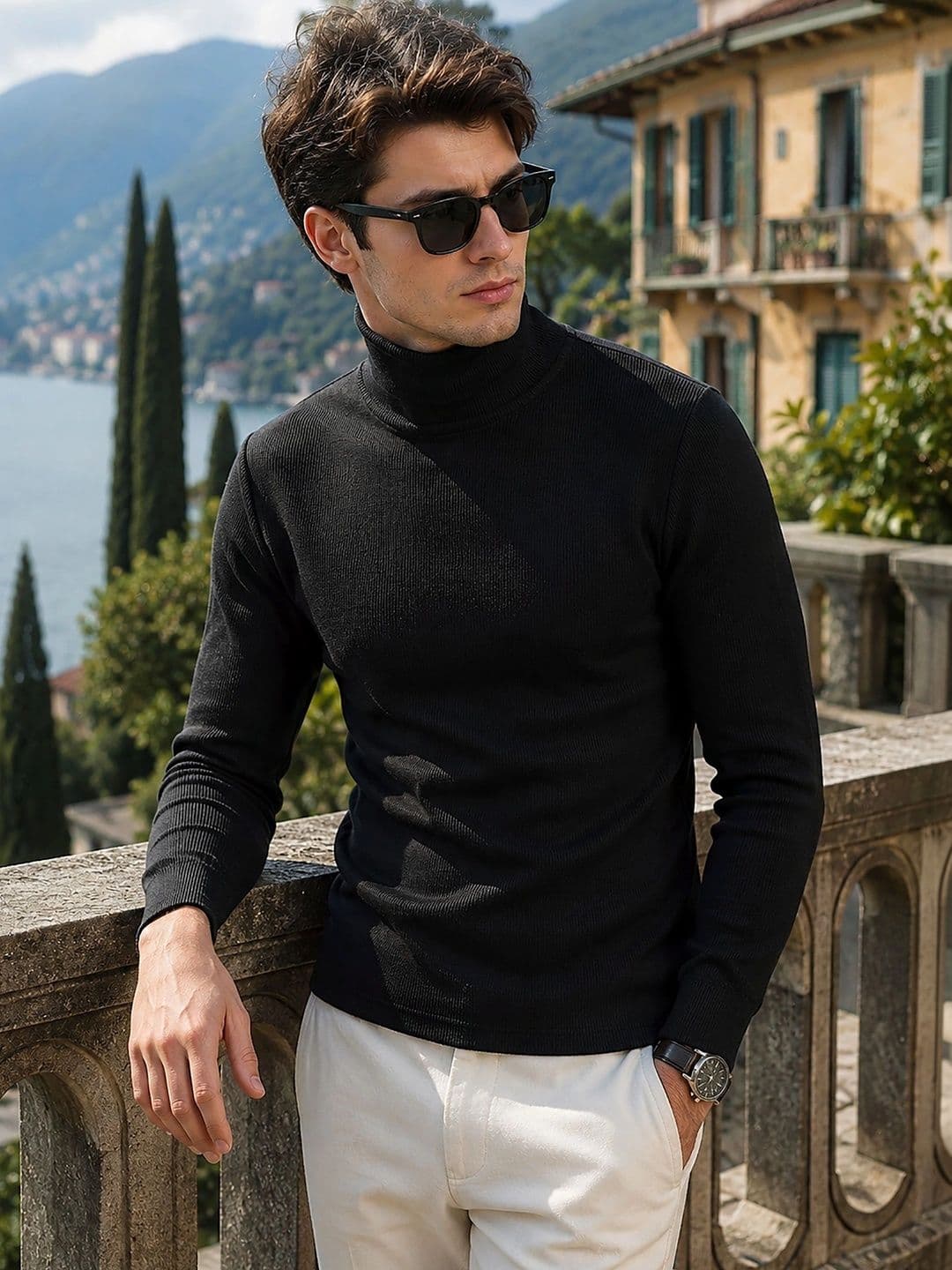 GLITO Men Ribbed Pullover - view 1
