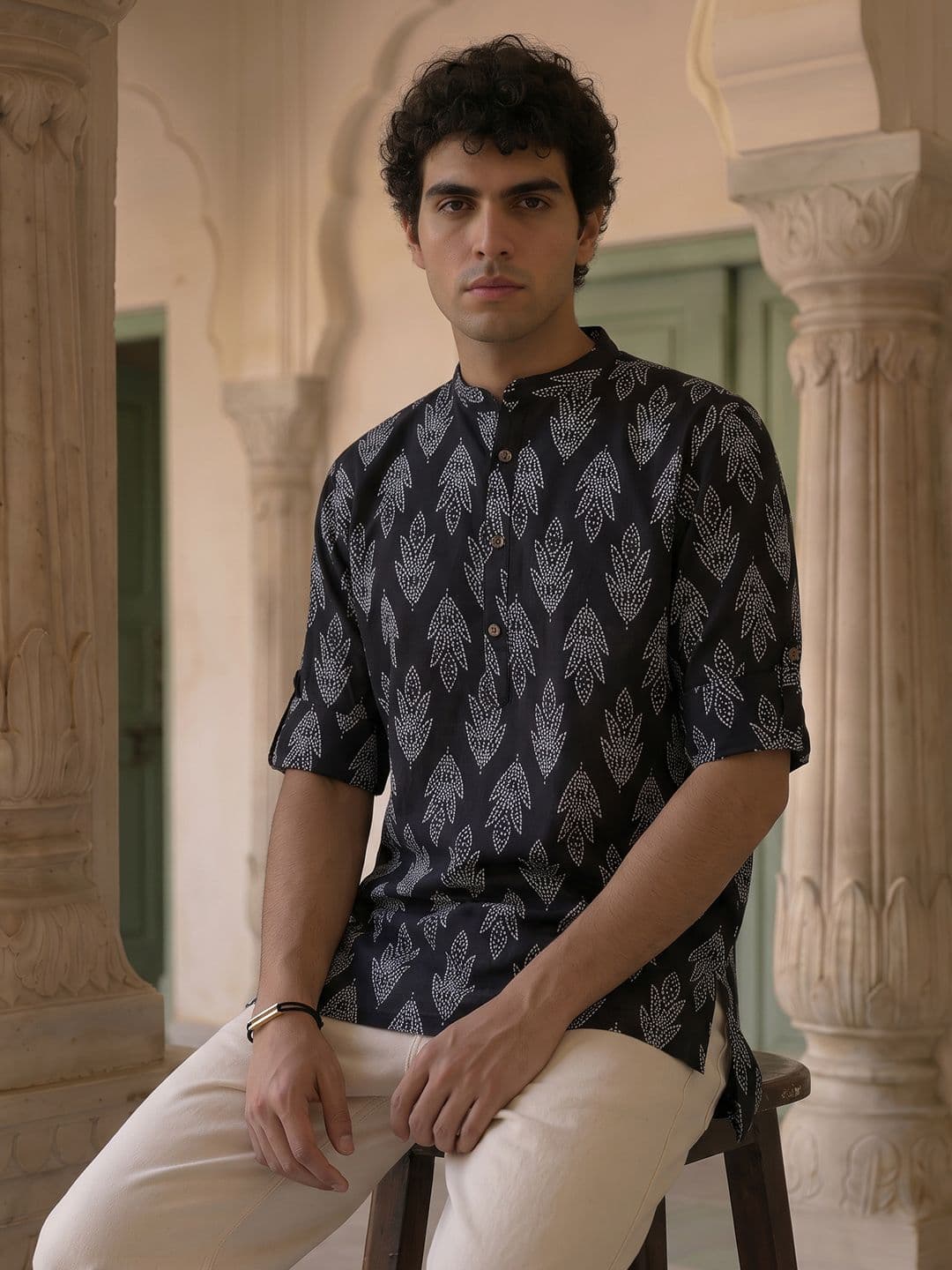 Anouk Ethnic Motifs Printed Pure Cotton Kurta - view 1