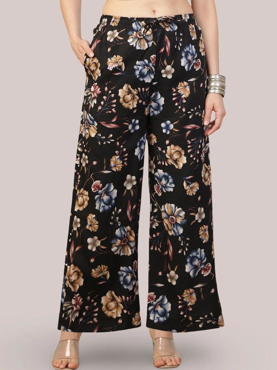 GRACIT Women Floral Printed Crepe Ethnic Palazzos - view 1