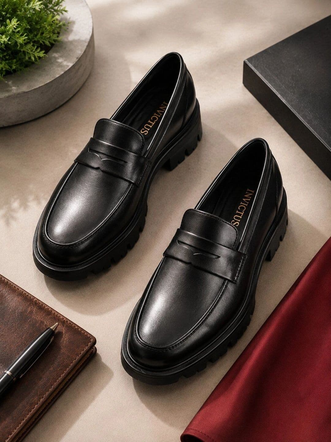 INVICTUS Men Round Toe Slip-On Formal Loafers - view 1