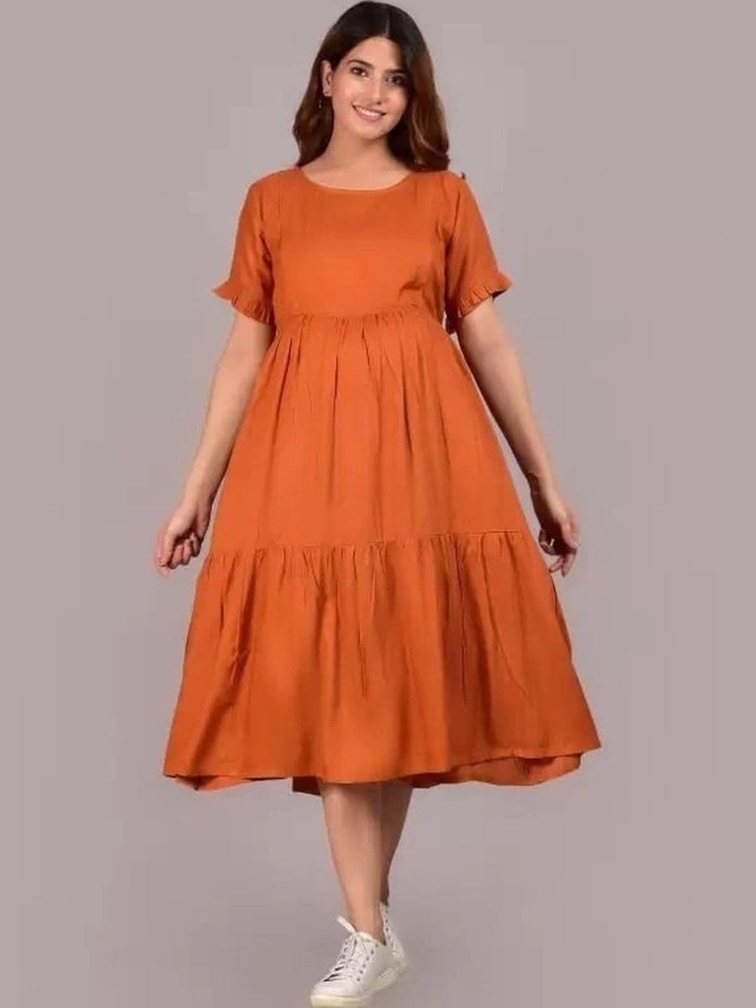 RAYIE COLLECTION Maternity Fit & Flare Midi Dress - view 1