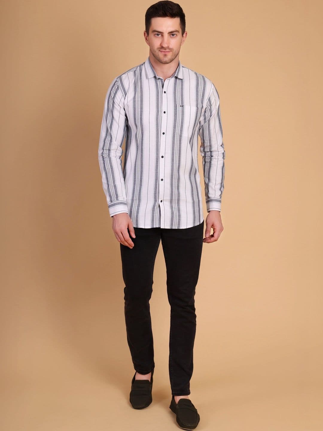 starrer Men Comfort Striped Casual Shirt - view 1