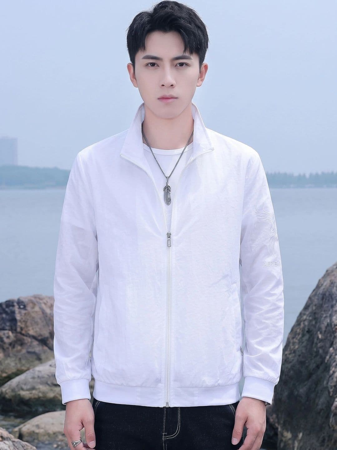StyleCast x Revolte Men Lightweight Outdoor Bomber Jacket - view 1