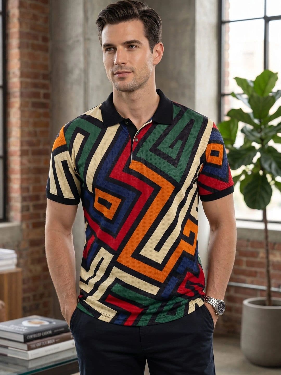 Tshirts Buddy Men Printed Polo Collar T-shirt - view 1
