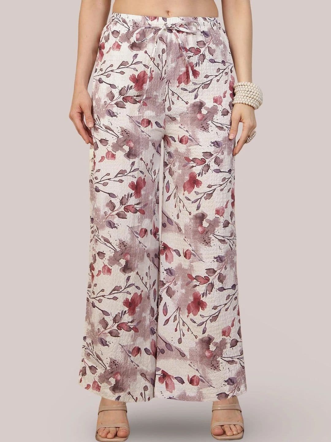 GRACIT Women Floral Printed Crepe Ethnic Palazzos - view 1
