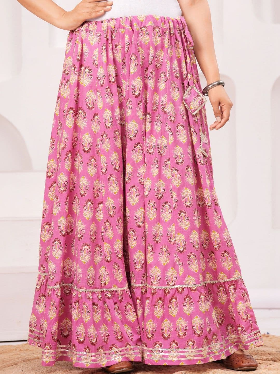 Clothy N Wave Women Floral Maxi Flared Skirt - view 1