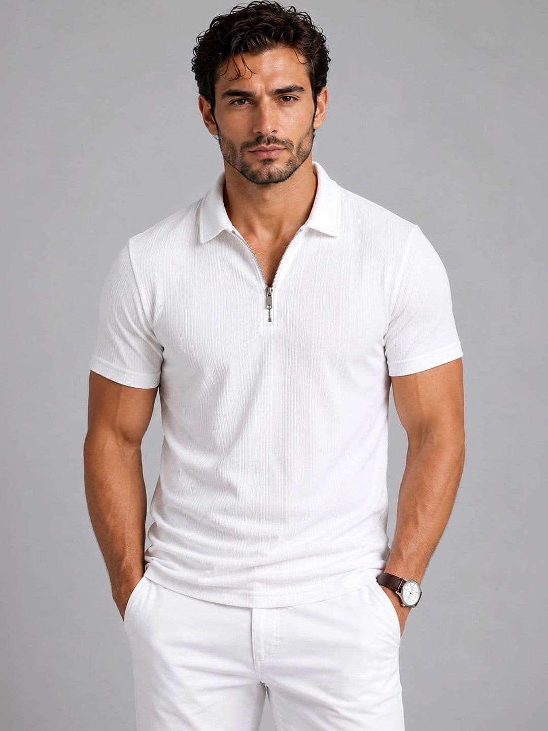 MaverIQ Men Polo Collar T-shirt - view 1