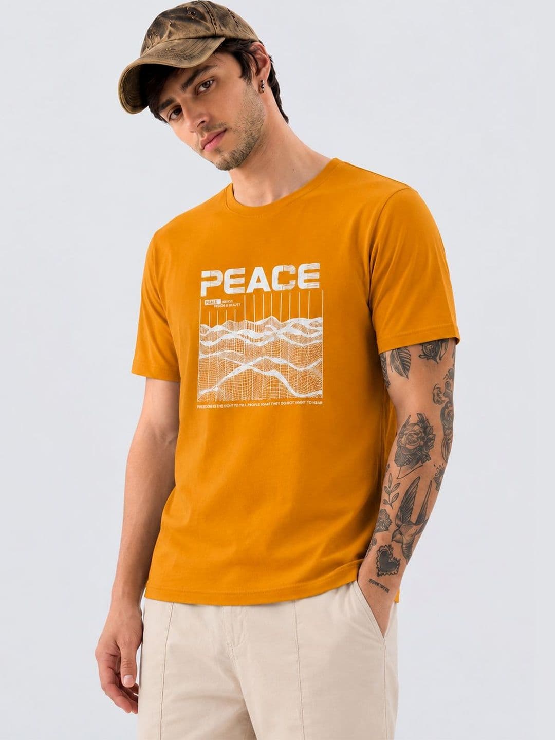 Roadster Men Typography Printed T-shirt - view 1