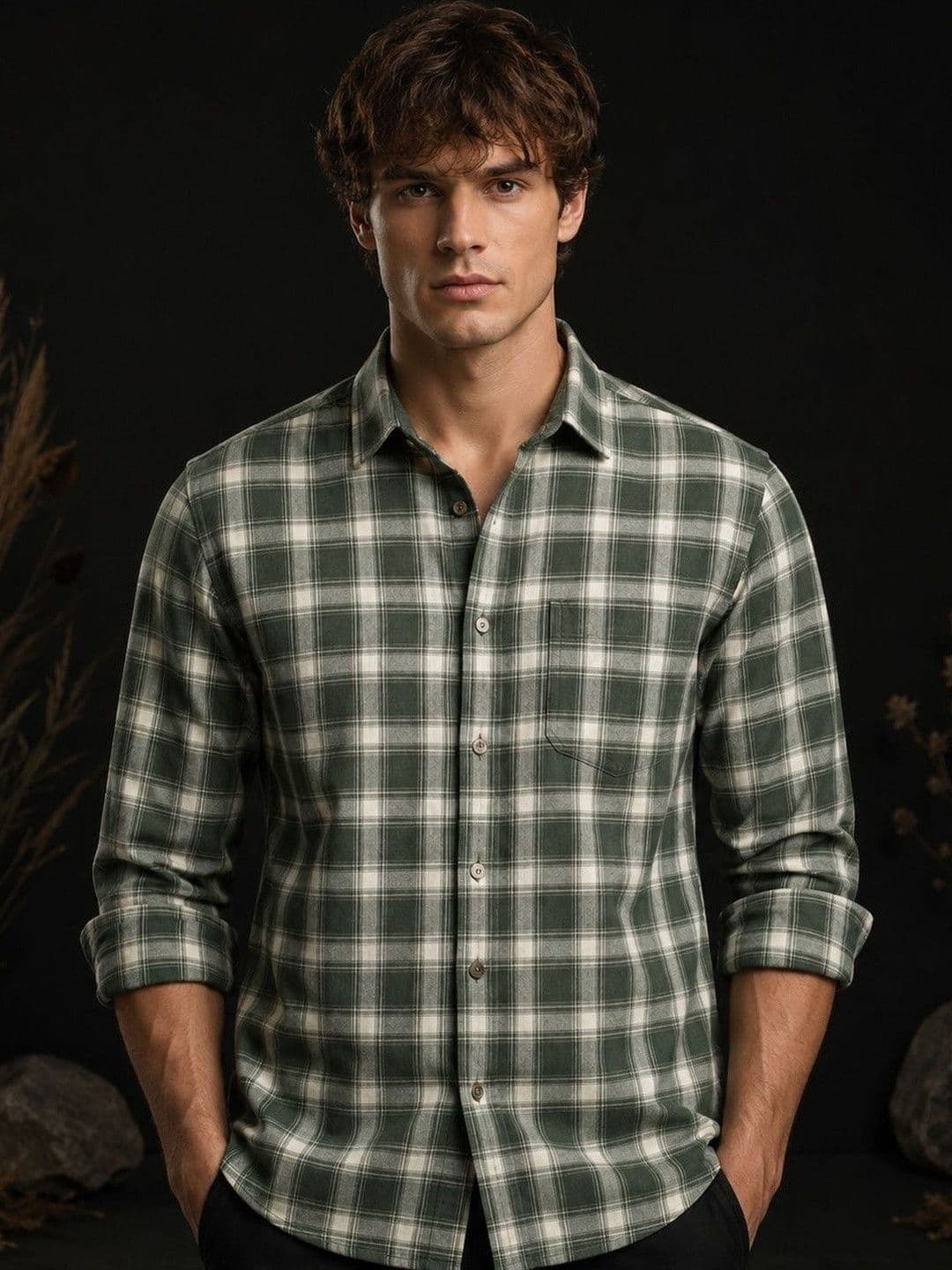 SZN Men Checked Regular Fit Casual Shirt - view 1