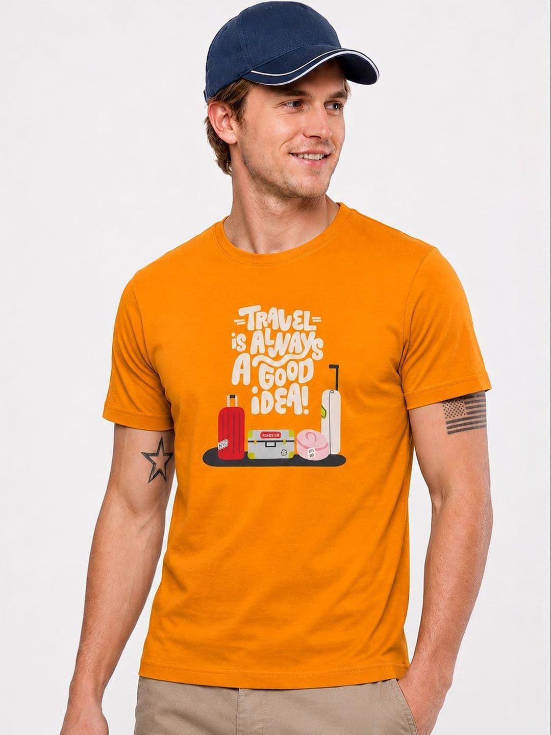 Roadster Men Typography Printed T-shirt - view 1