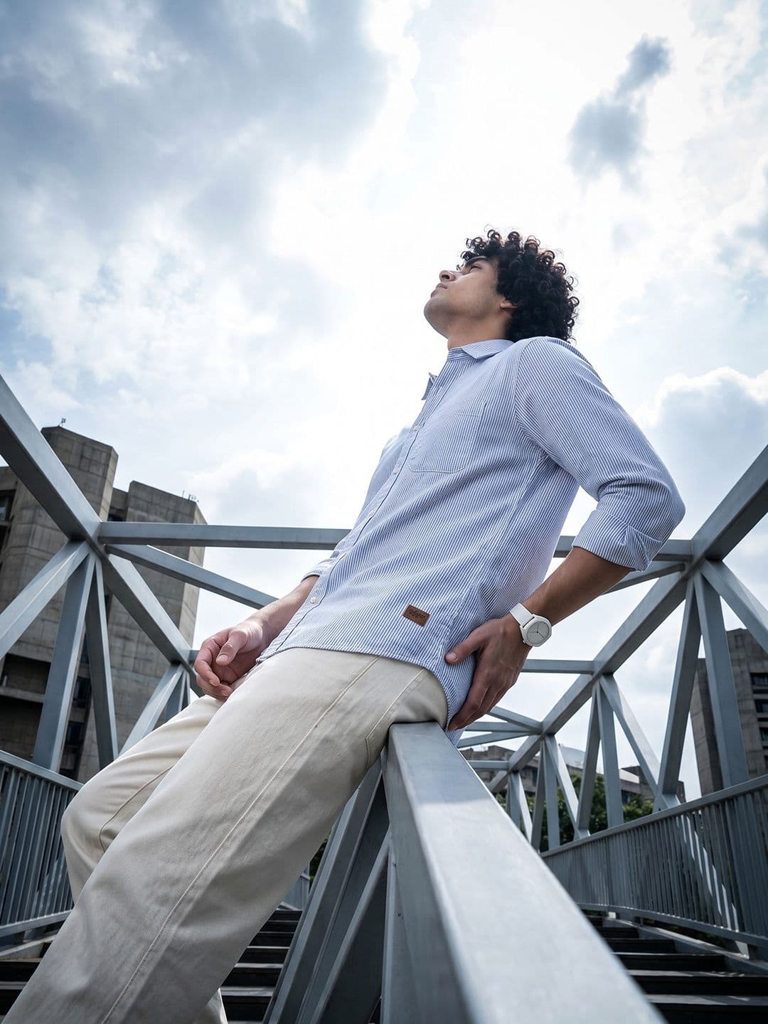 The Roadster Life Co. Vertical Striped Casual Shirt - view 1