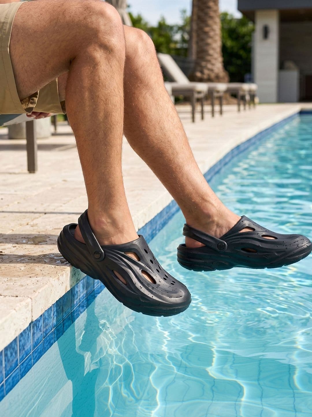 IMPAKTO Men Black Outdoor Waterproof Clogs - view 1