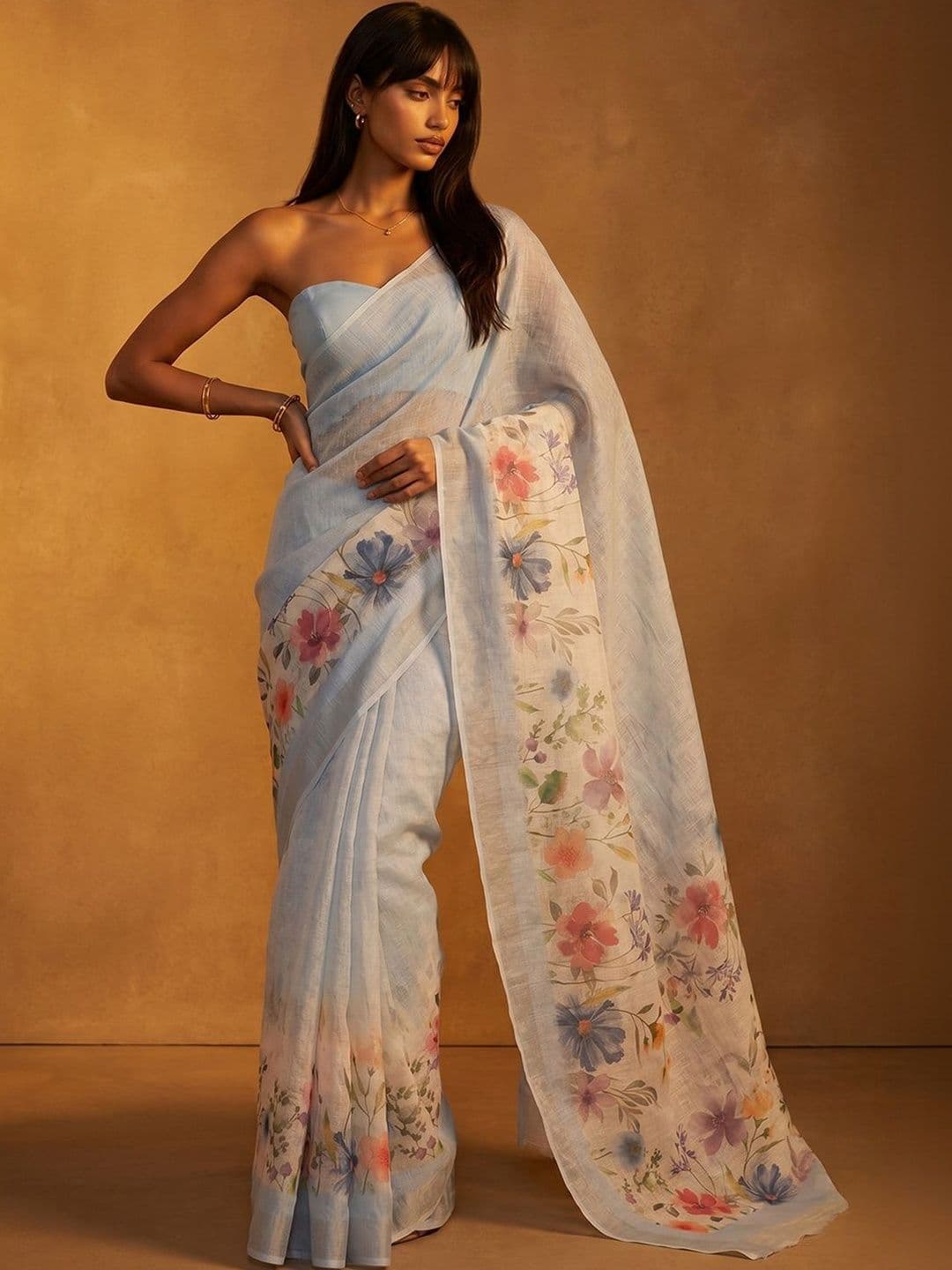 Mitera Floral Kanjeevaram Saree - view 1