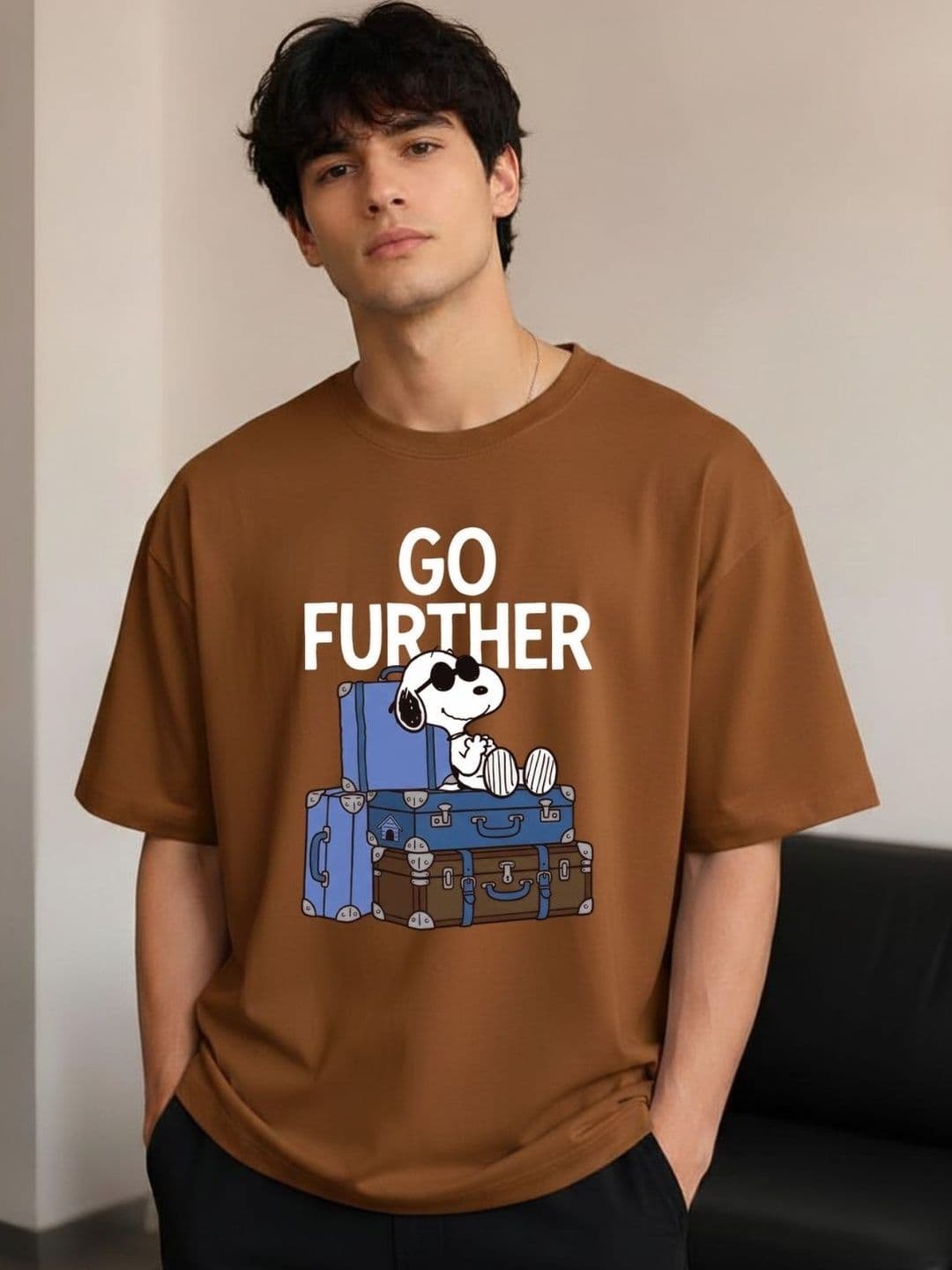 R.Code by The Roadster Life Co. Men Printed T-shirt - view 1