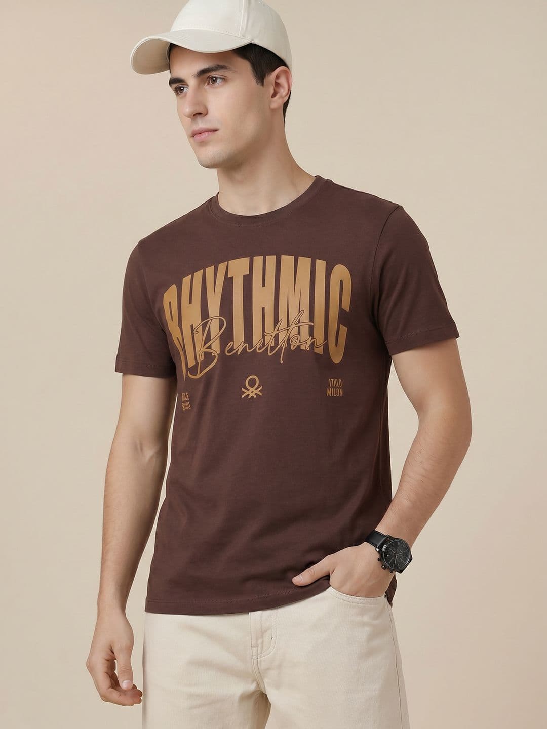 United Colors of Benetton Typography Printed T-Shirt - view 1