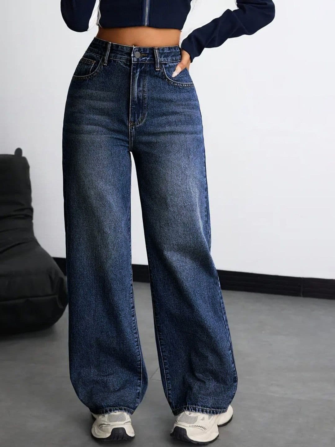 Kotty Women Wide Leg High-Rise Light Fade Jeans - view 1