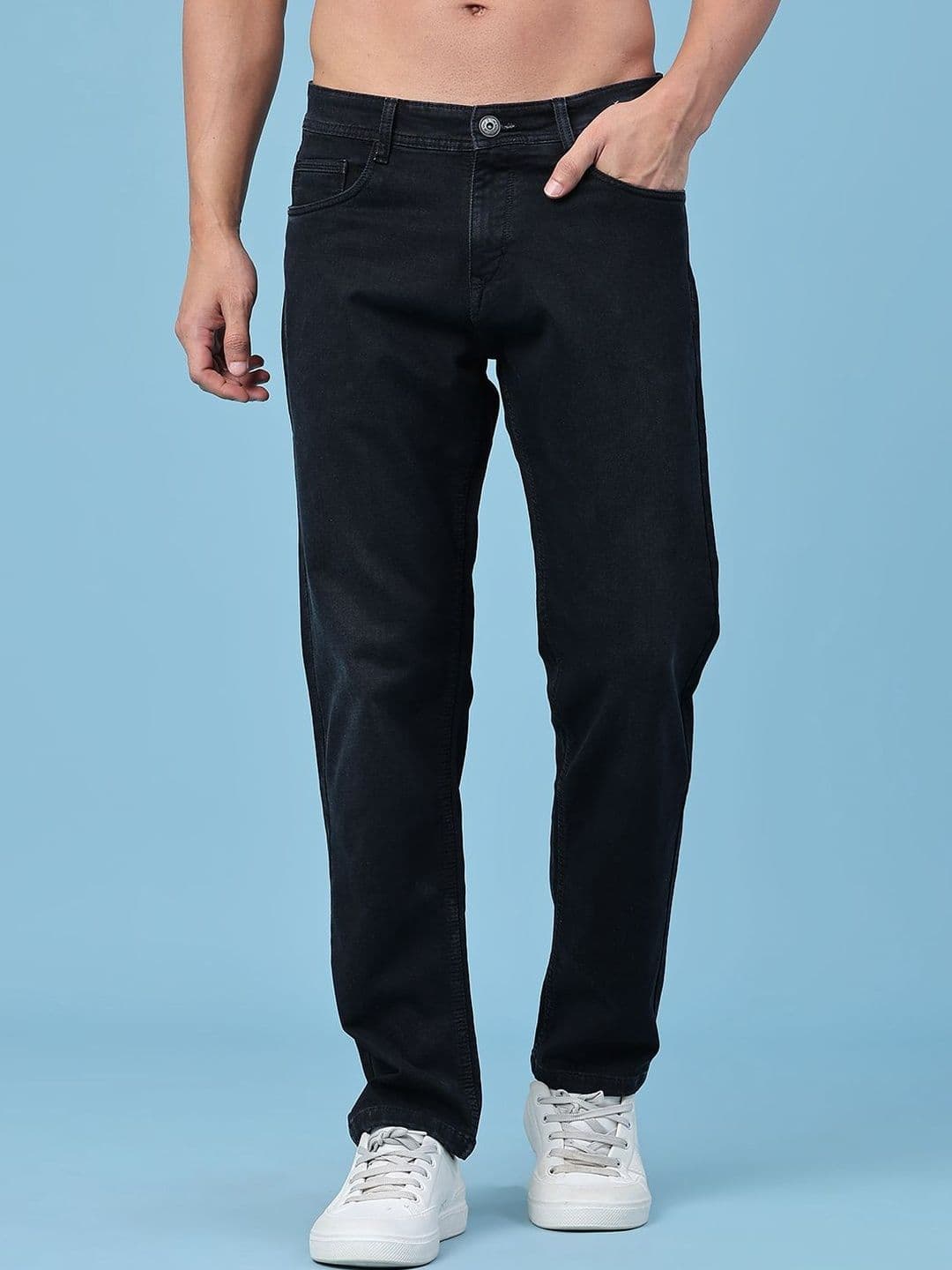 LIMEROAD Men Regular Fit Mid-Rise Stretchable Jeans - view 1