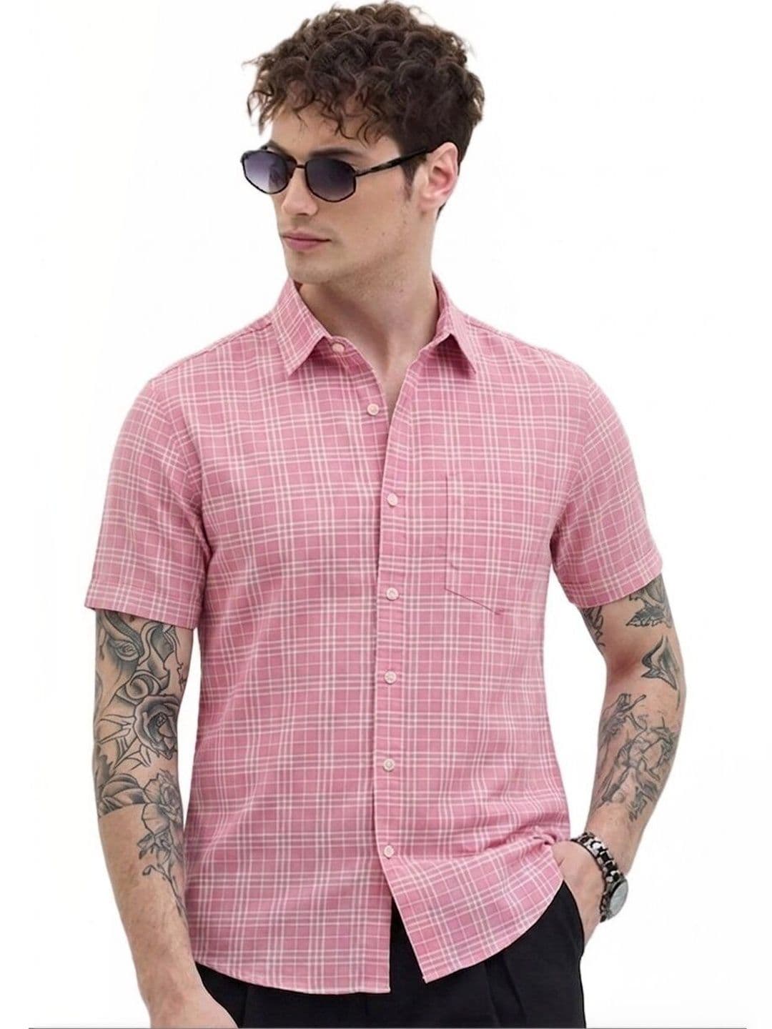 Roadster Men Classic Gingham Checks Checked Casual Shirt - view 1