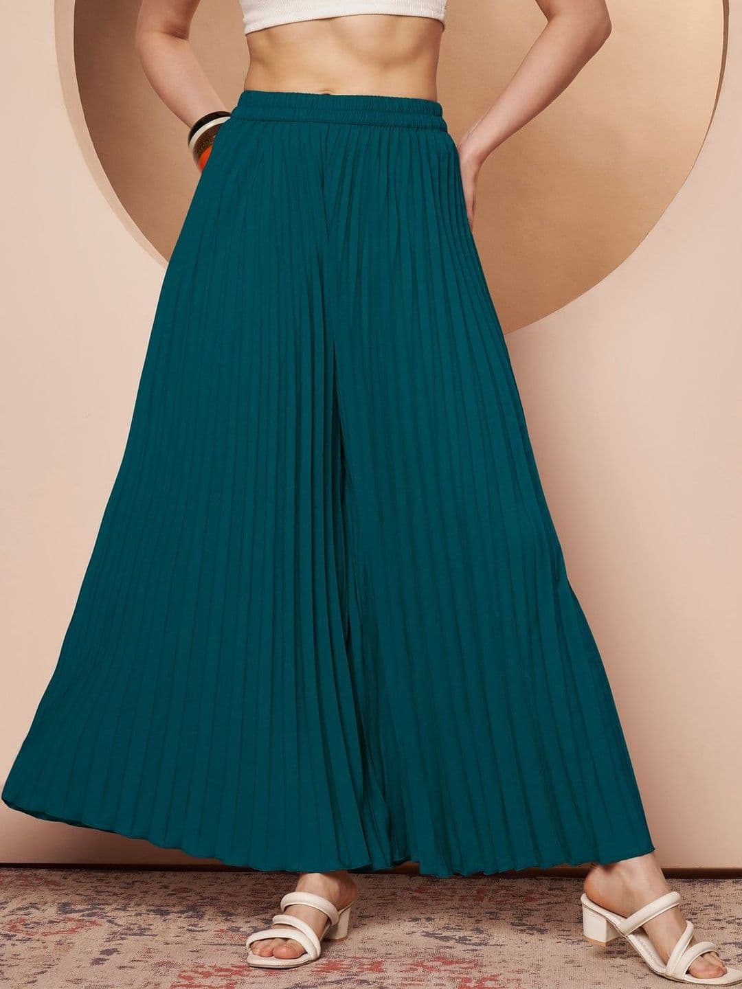 LookShine Women Flared Palazzos - view 1