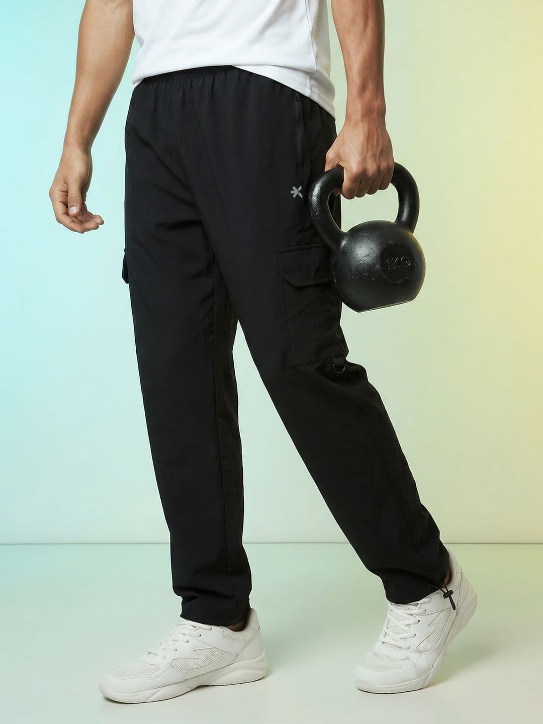 HRX by Hrithik Roshan Men Brand Logo Rapid-Dry Training Cargos Trouser - view 1