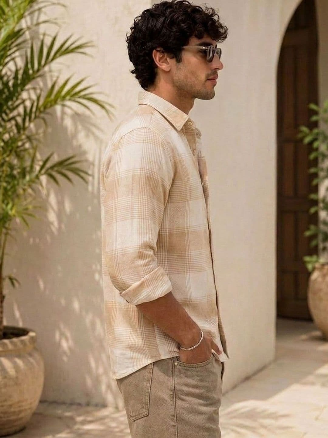 Powerlook Men Checked Casual Shirt - view 1
