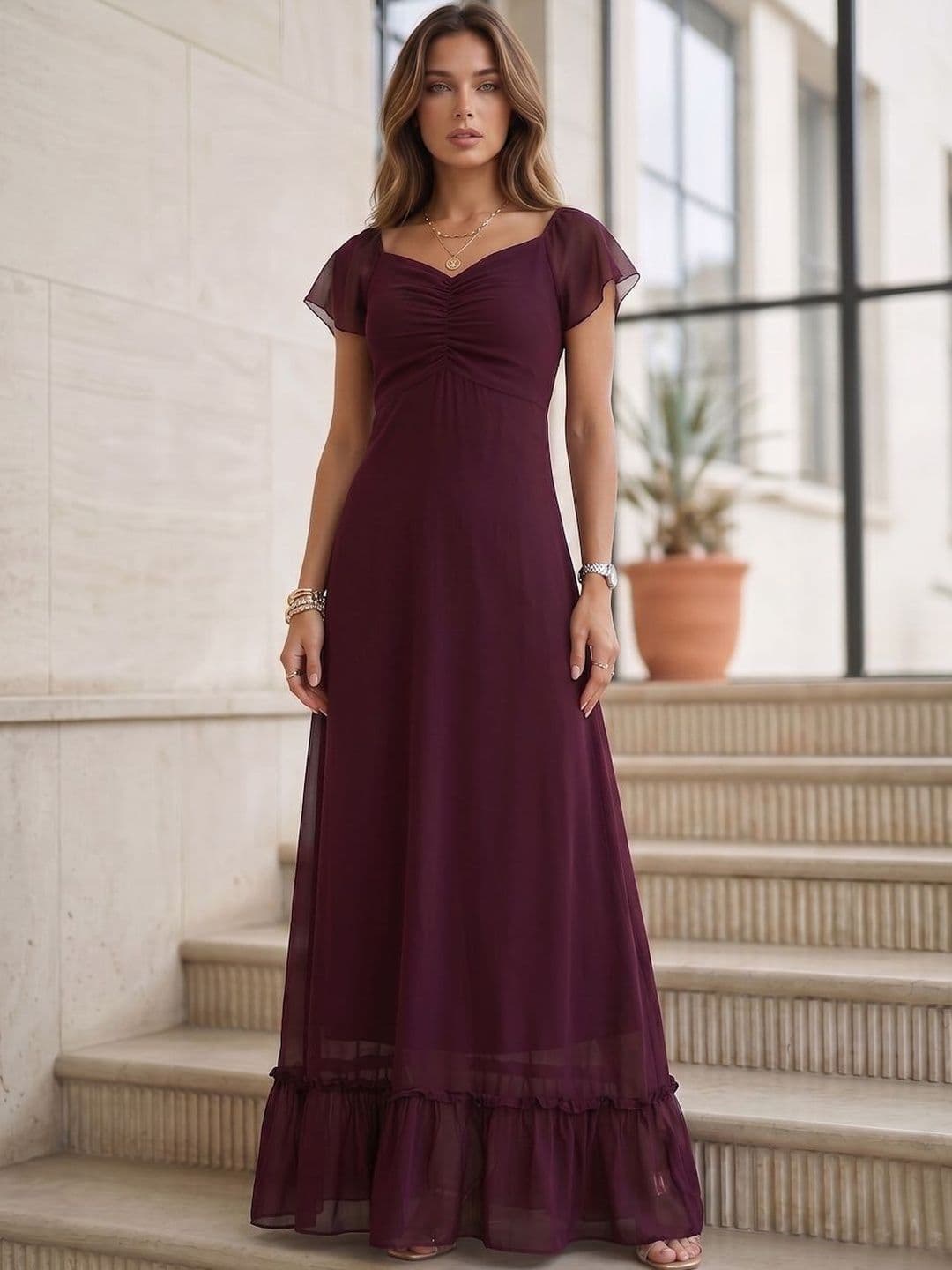 aayu Women V-Neck Maxi Dress - view 1
