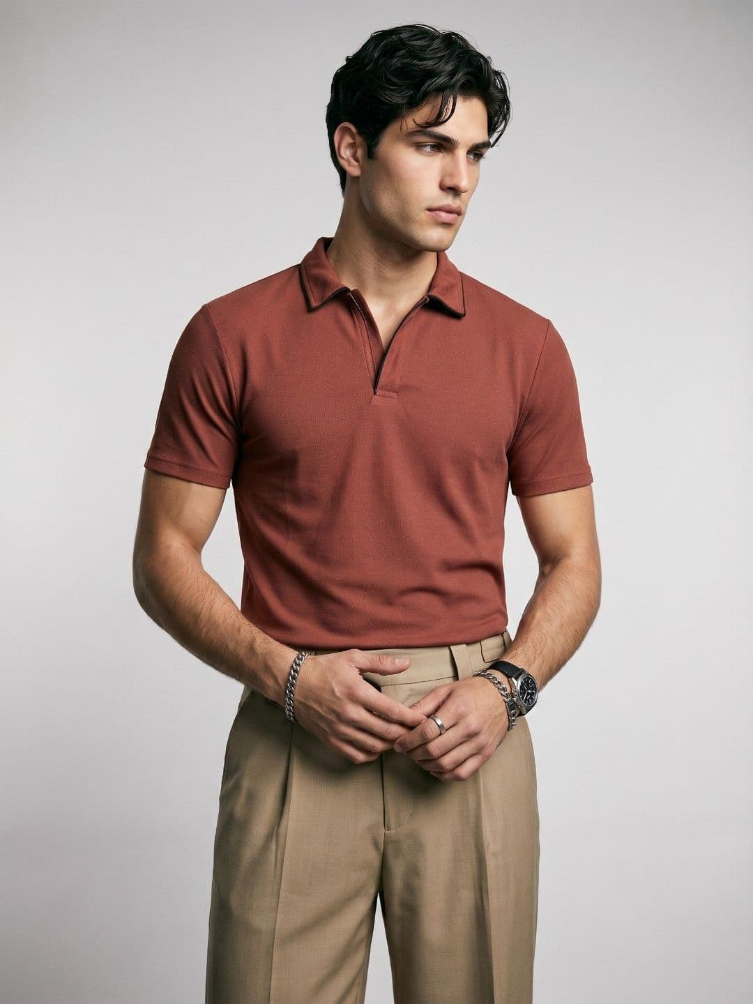 OvrWrk Polo Collar Regular Fit T-shirt - view 1