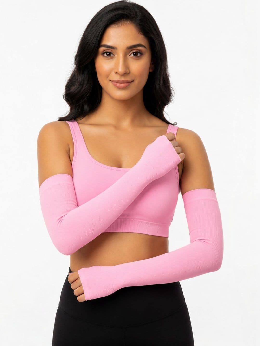 Esensuelle 7 Unisex Pack of 2 Assorted Sun Protection Arm Sleeves Riding Gloves - view 1