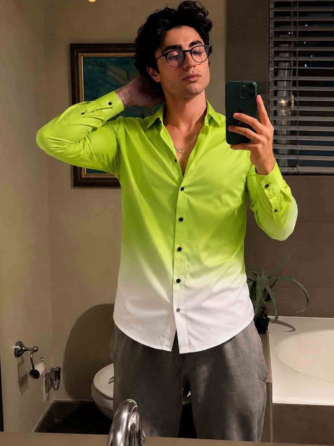 Uiriuy Men Ombre Casual Shirt - view 1